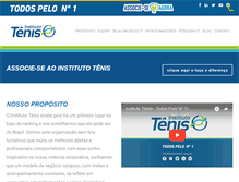 Tablet Screenshot of institutotenis.org.br